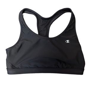 Champion Double Dry Sports Bra Women's Moderate Racerback Black